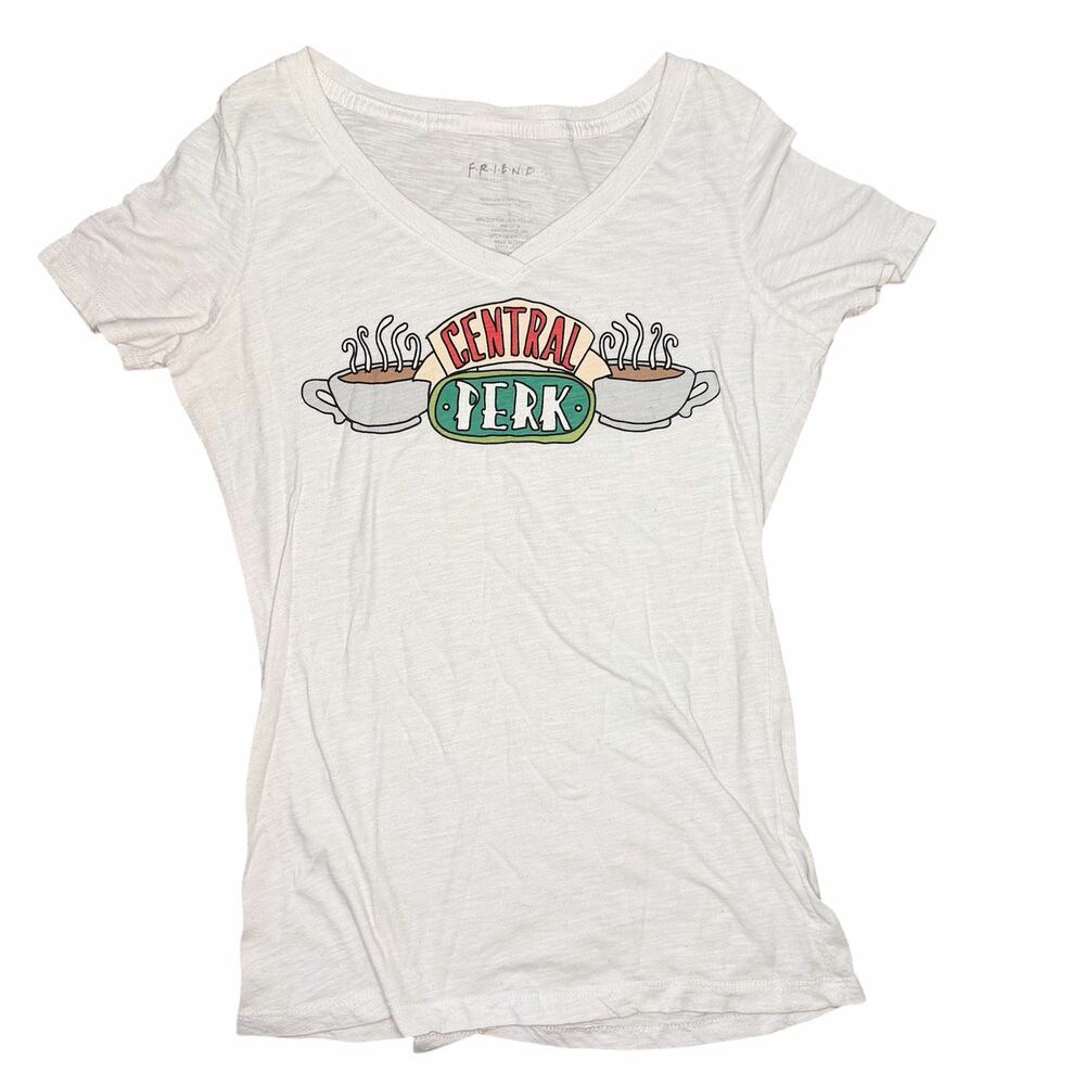FRIENDS Central Perk V Neck Tee Size S